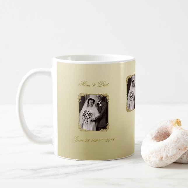 cinquantième Tasse de photo d'anniversaire de (Avec donut)