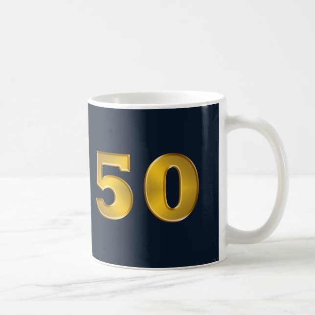 cinquantième Tasses ou Steins d'or d'anniversaire (Droite)
