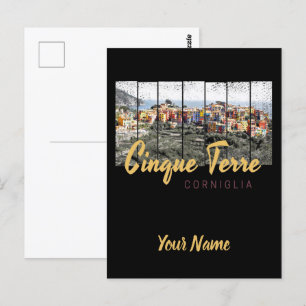 Cinque Terre Corniglia Riomaggiore Italienisch Vin Postkarte