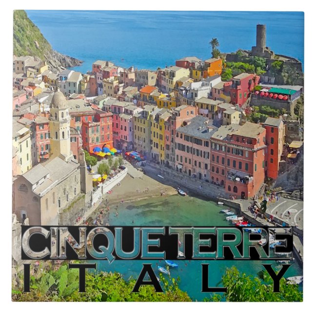 Cinque Terre Fliese (Vorderseite)