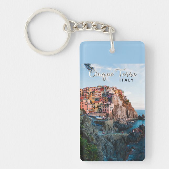 Cinque Terre Italie Aquarelle Vintage (Devant)
