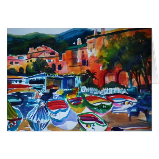 Cinque Terre Italien Gruß-Karte Karte