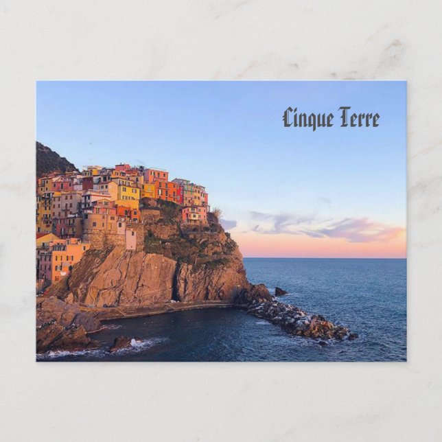 Cinque Terre, Italien Postkarte (Vorderseite)