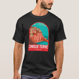Cinque Terre Italien Reisen Vintag T-Shirt