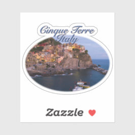 Cinque Terre, Italien: Romantischer Abend Aufkleber