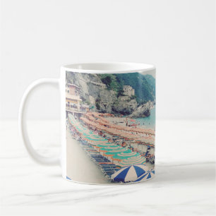Cinque Terre Italien Spaß-Strand-landschaftliches Kaffeetasse