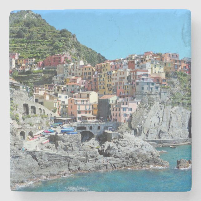 Cinque Terre, Italien Steinuntersetzer (Vorderseite)