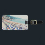 Cinque Terre Italy Fun Beach Landschaftlich Travel Gepäckanhänger<br><div class="desc">Eine schöne Landschaft mit Blick auf den herrlichen Strand,  den blauen Ozean und die Berge in Monterosso al Mare,  Cinque Terre,  Italien,  zeigt Familien,  die einen schönen Sonntag auf dem Meer genießen. Reise- und Strandfotografie.</div>