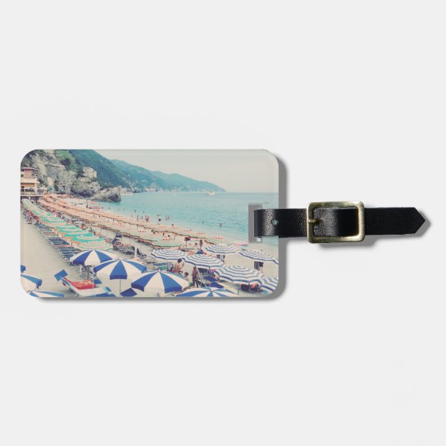 Cinque Terre Italy Fun Beach Landschaftlich Travel Gepäckanhänger (Vorderseite horizontal)