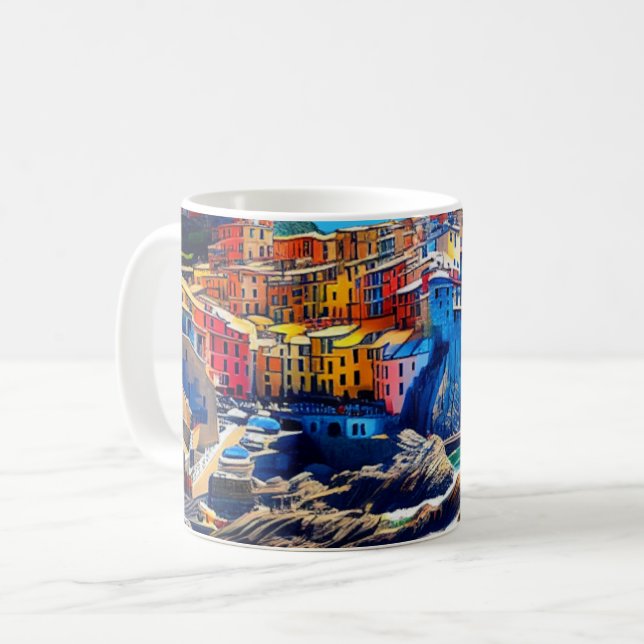 Cinque Terre Italy Gift Kaffeetasse (Vorderseite Links)