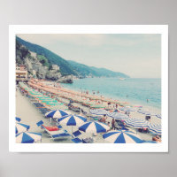 Cinque Terre Italy Vintage Beach Travel Photo