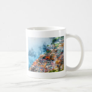 Cinque Terre Italy Watercolor Kaffeetasse
