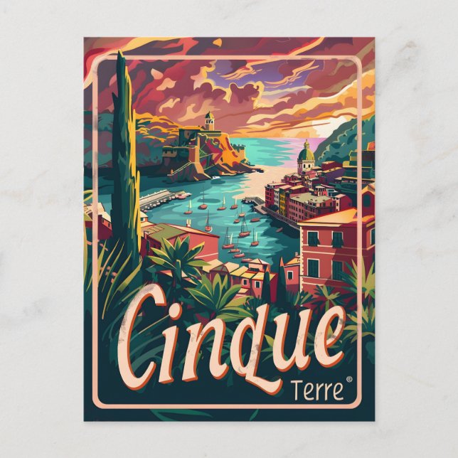 Cinque Terre Itay Postkarte (Vorderseite)