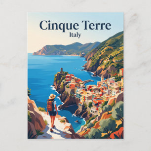 Cinque Terre Küstenweg Italien Postkarte