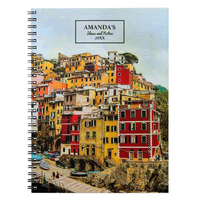 Cinque Terre Liguria Italien Reisen Notizblock (Vorderseite)