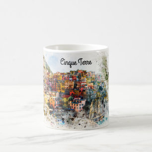 Cinque Terre Ligurien Italien Szene Sommer Wasserf Kaffeetasse