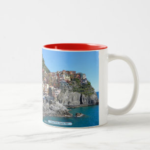 Cinque Terre, Ligurien, Italien Zweifarbige Tasse
