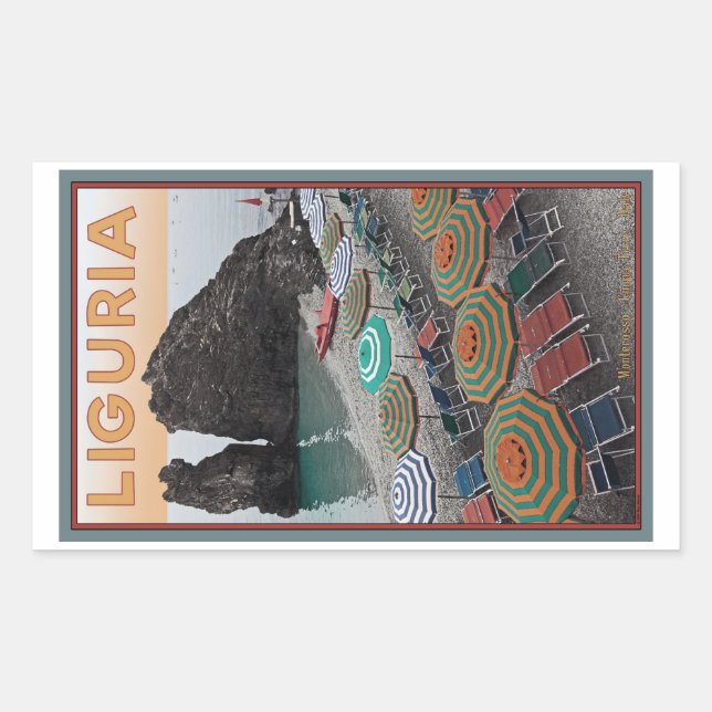 Cinque Terre - Ligurien Rechteckiger Aufkleber (Vorderseite)
