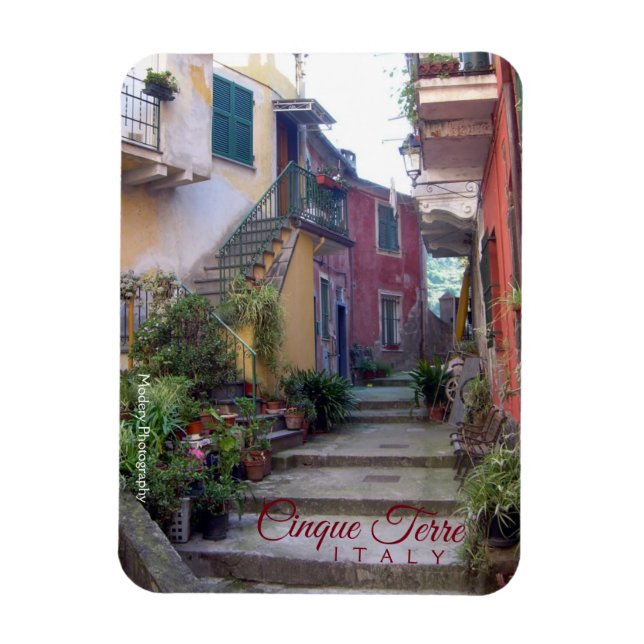 Cinque Terre (Monterosso Street) Magnet (Vertikal)