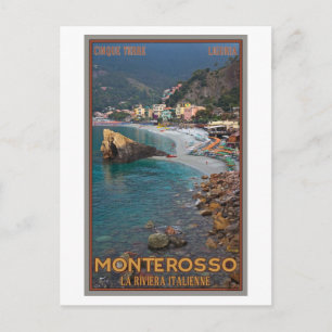 Cinque Terre - Morgenstrand von Monterosso Postkarte