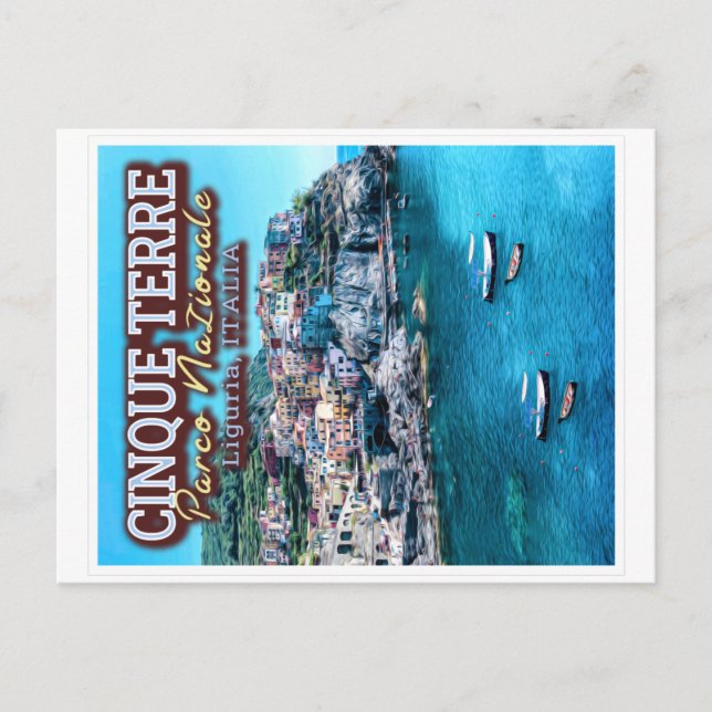 CINQUE TERRE NATIONAL PARK - LIGURIA ITALIEN POSTKARTE (Vorderseite)