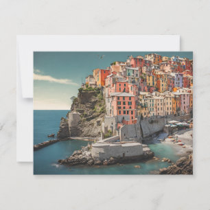 Cinque Terre Postcard Feiertagskarte