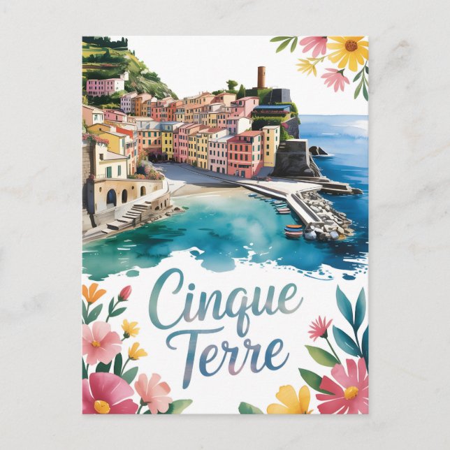 Cinque Terre Postkarte (Vorderseite)