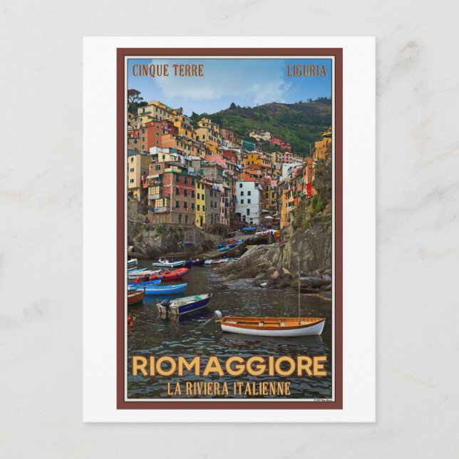 Cinque Terre - Riomaggiore Postkarte (Vorderseite)