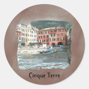 Cinque Terre - Vernazza Runder Aufkleber
