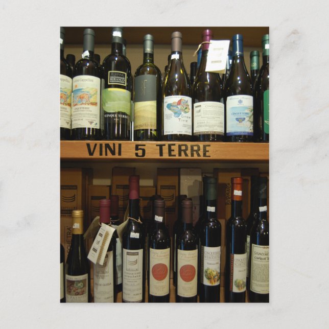 Cinque Terre Weine Italien Postkarte (Vorderseite)