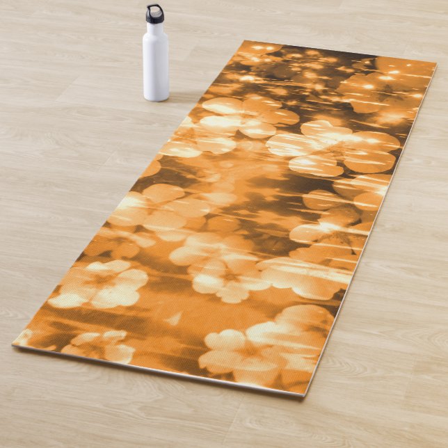 Cinquefolien-Blume Sonnenlicht funkelt auf Wasser Yogamatte (Beispiel)
