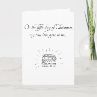 Cinquième jour de carte de Noël