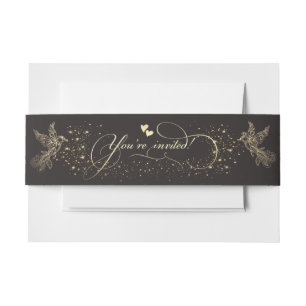 Cintas para invitaciones con palomas einladungsbanderole
