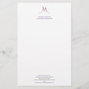 Cinzel Monogram papeterie d'affaires