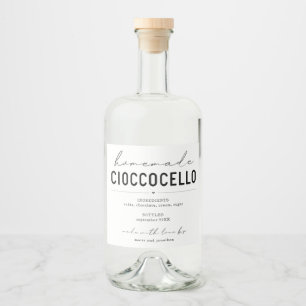 Cioccocello maison Chocolate Étiquette
