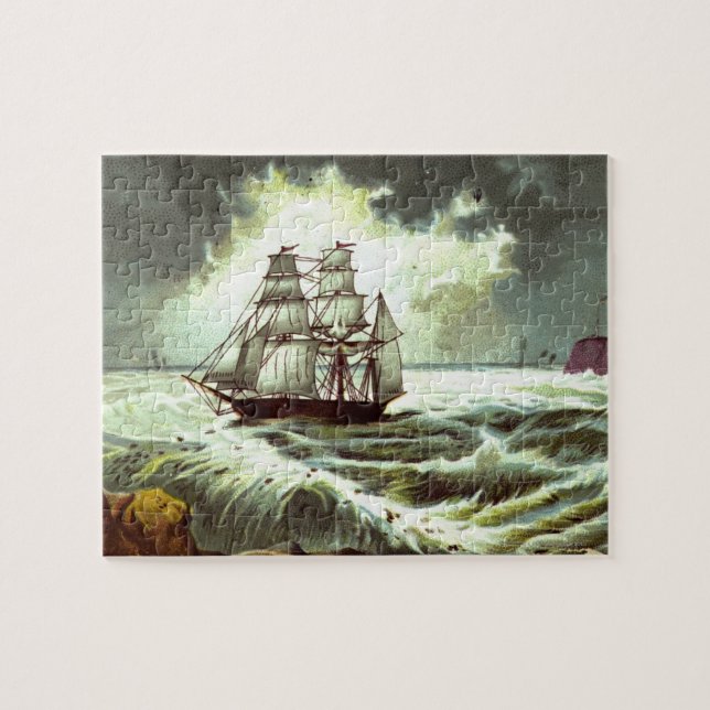 Circa 1880: Eine Weihnachtsgrüßkarte (Horizontal)