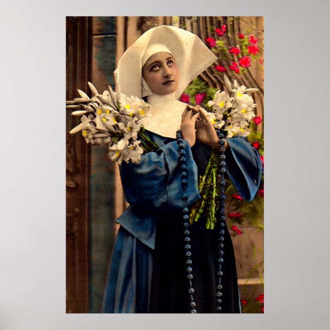 circa 1910 blue nun poster (Vorne)