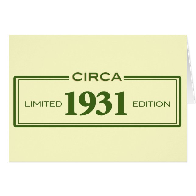 circa 1931 (Vorderseite (Horizontal))