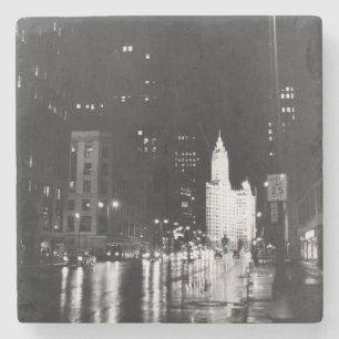 circa 1954: Eine Ansicht unten Michigan-Allee Steinuntersetzer