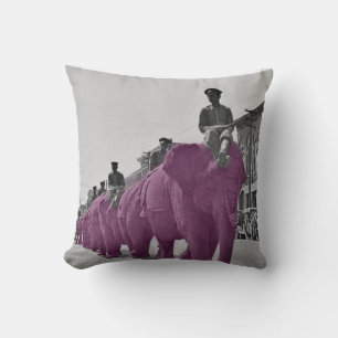 Circa-Circus-Parade des lila Elefanten-März von 19 Kissen