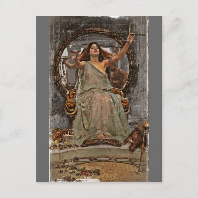 Circe bietet Cup für Ulysses an Postkarte (Vorderseite)