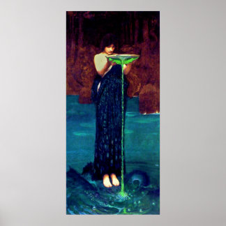 Circë Invidiosa (1892)~ Bildende Kunst Leinwand Poster