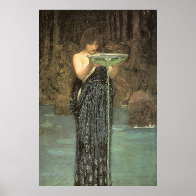 Circe Invidiosa by J W Waterhouse 1892 Poster (Vorne)