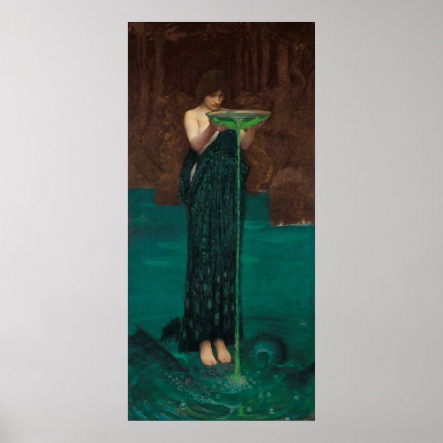 Circe Invidiosa by Waterhouse Poster (Vorne)