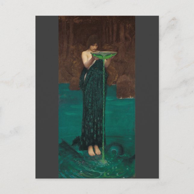 Circe Invidiosa by Waterhouse Postkarte (Vorderseite)