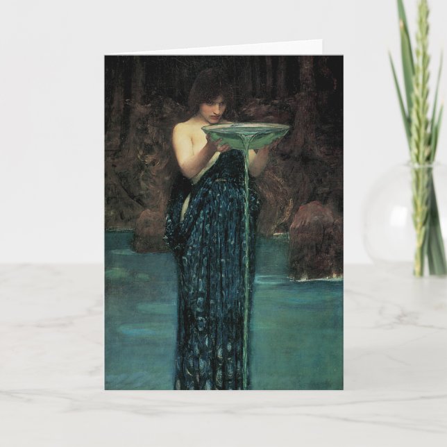 Circe Invidiosa von John William Waterhouse Karte (Vorderseite)