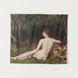 Circe (Magical Seductive Beauty) (by John Collier) Wandteppich