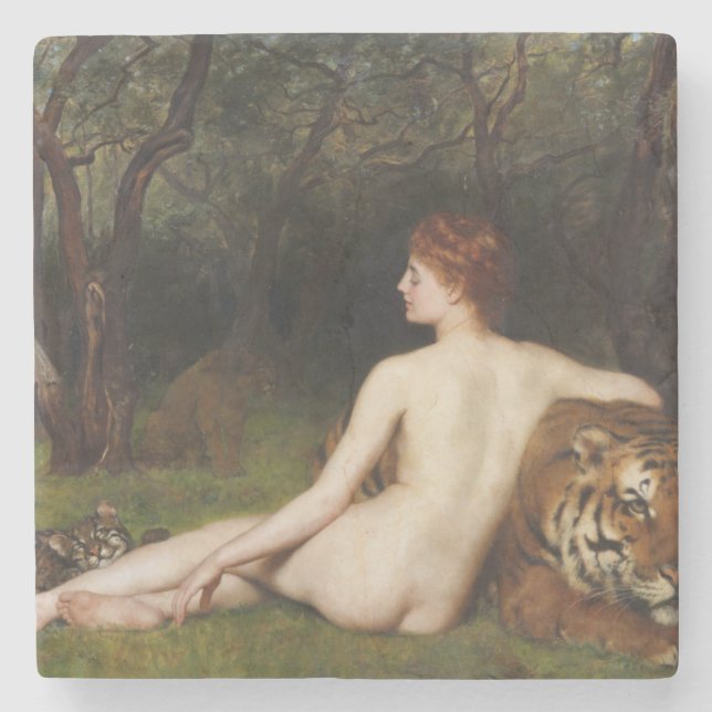Circe (Magische sinnliche Göttin) (von John Collie Steinuntersetzer (Vorderseite)