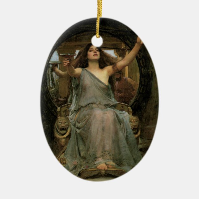 Circe Offering the Cup für Ulysses durch JW Waterh Keramikornament (Vorne)