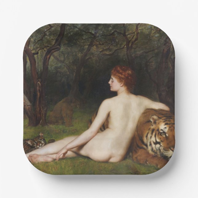 Circe (verführerische Göttin) (von John Collier) Pappteller (Vorderseite)